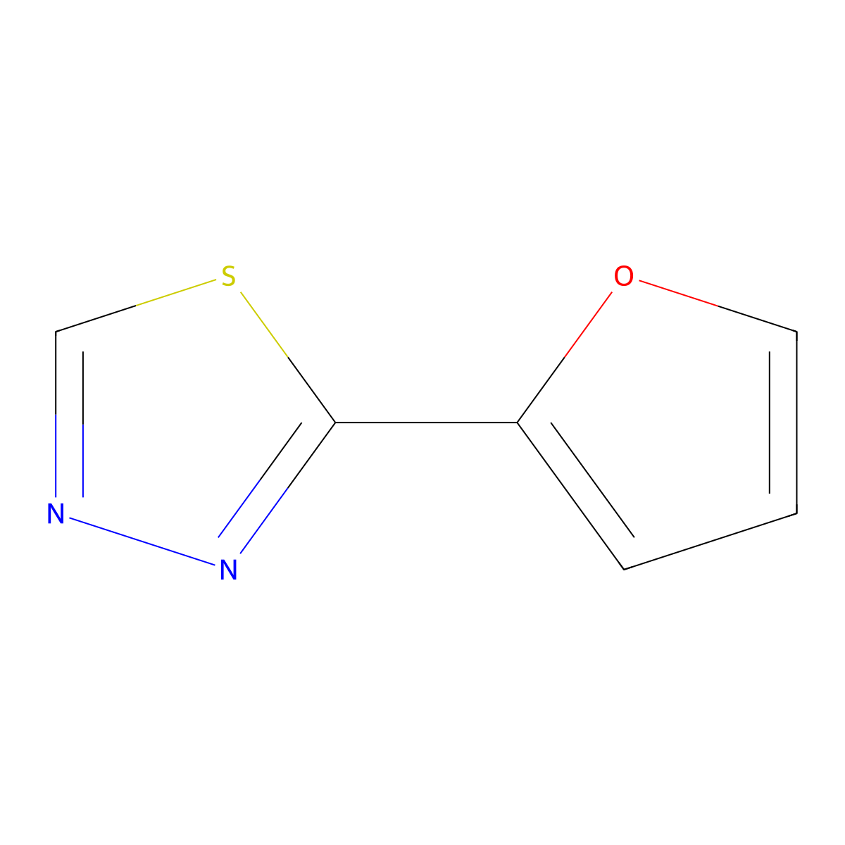 2-(Furan-2-yl)-1,3,4-thiadiazole molecular structure, CAS 856652-93-2