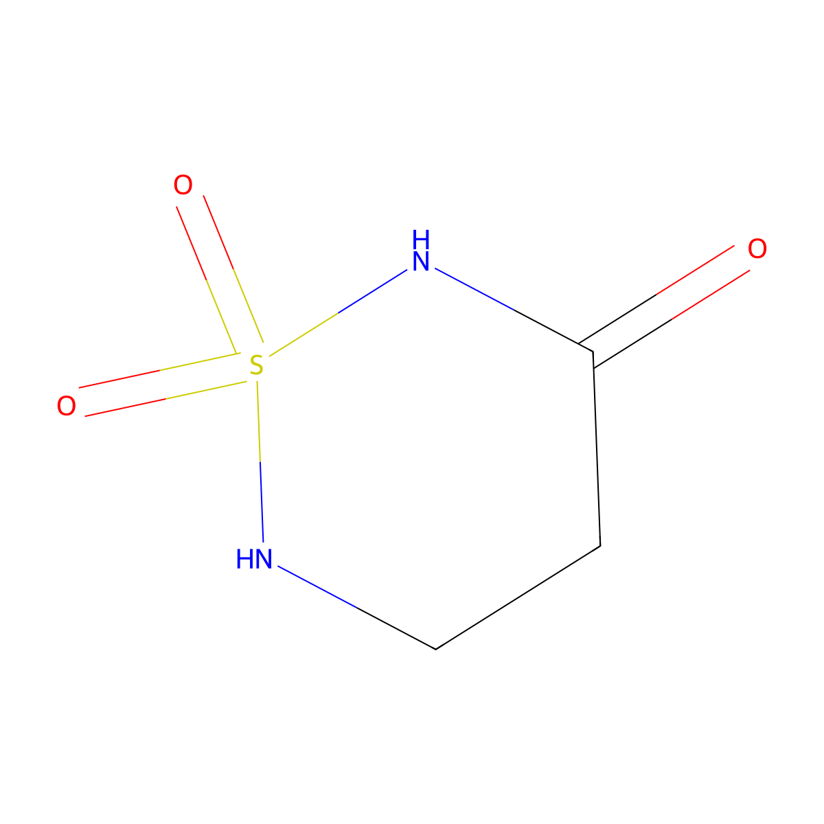 1lambda6,2,6-Thiadiazinane-1,1,3-trione molecular structure, CAS 856657-24-4