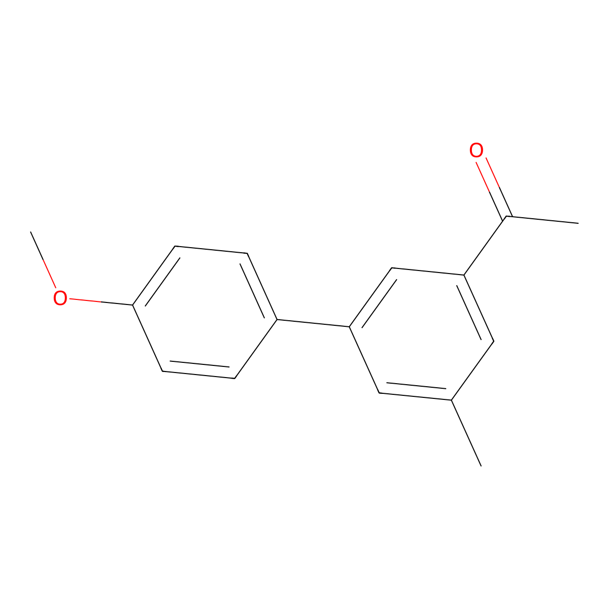 1-(4'-Methoxy-5-methyl[1,1'-biphenyl]-3-yl)ethanone molecular structure, CAS 856682-89-8
