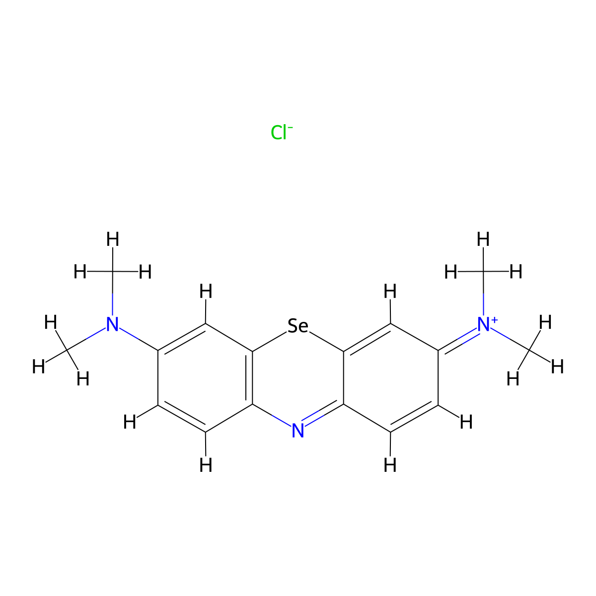 Selenomethylene blue molecular structure, CAS 85670-01-5