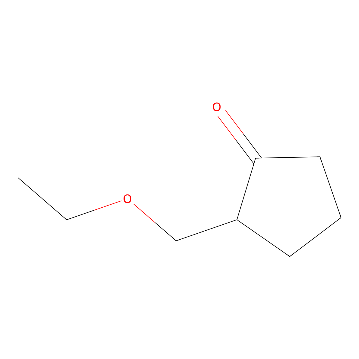 2-(Ethoxymethyl)cyclopentan-1-one molecular structure, CAS 85670-54-8