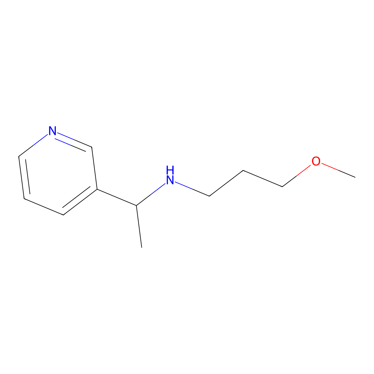 (3-Methoxypropyl)[1-(pyridin-3-yl)ethyl]amine molecular structure, CAS 856705-27-6