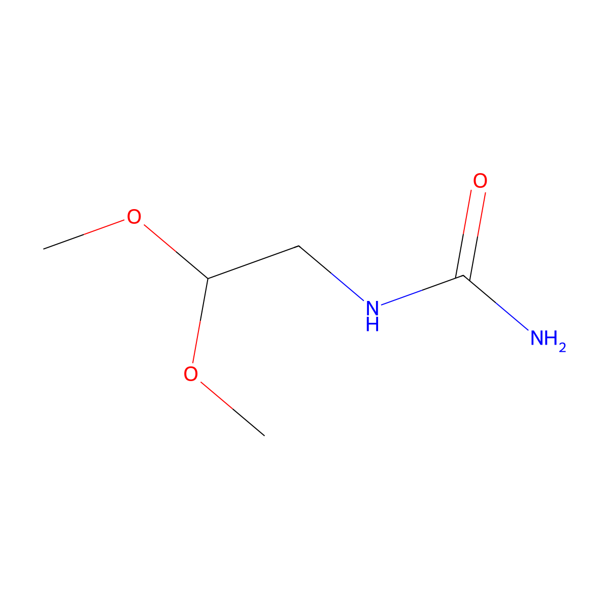 N-(2,2-dimethoxyethyl)urea molecular structure, CAS 85674-80-2