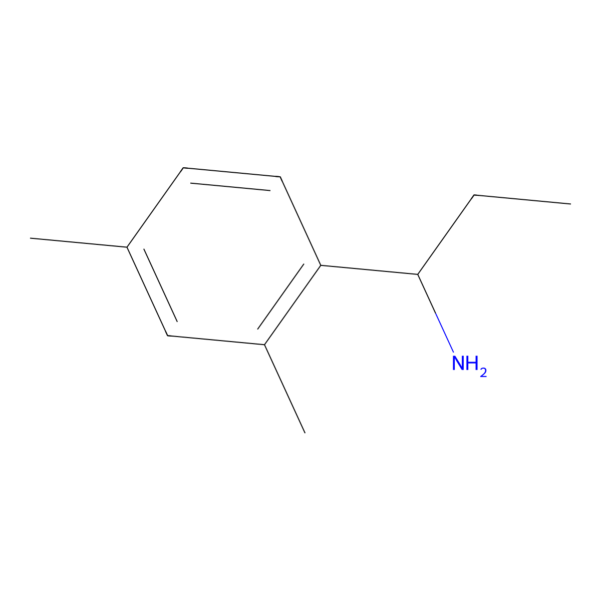 (1R)-1-(2,4-Dimethylphenyl)propylamine molecular structure, CAS 856758-67-3