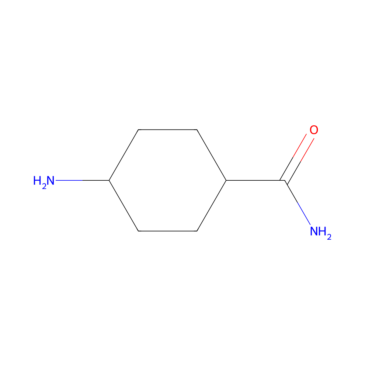 4-Aminocyclohexane-1-carboxamide molecular structure, CAS 856758-75-3