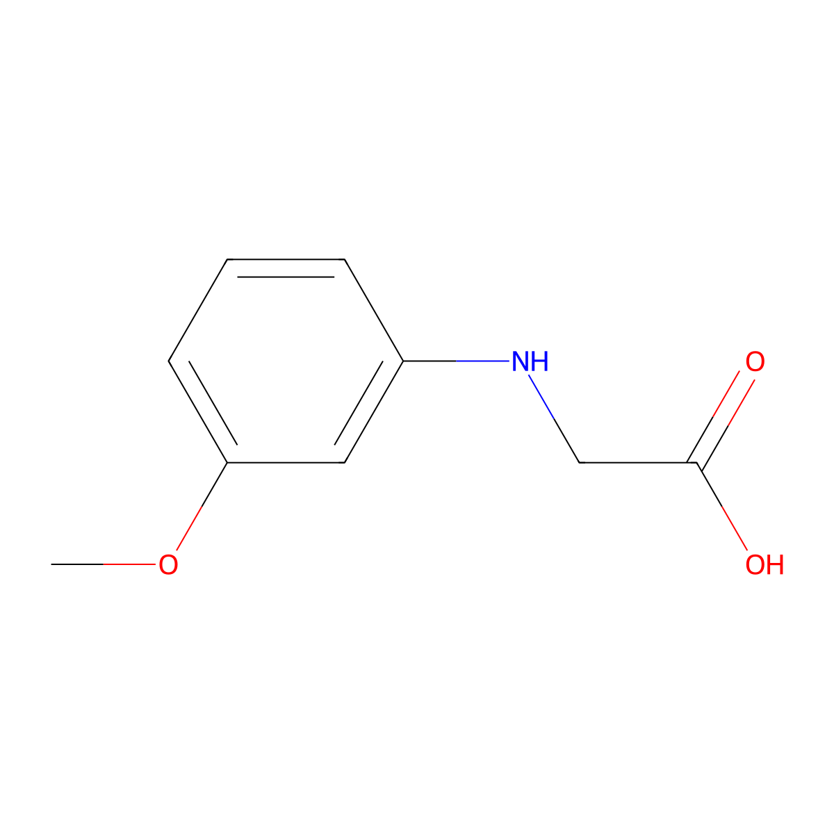 N-(3-Methoxyphenyl)glycine molecular structure, CAS 85676-52-4