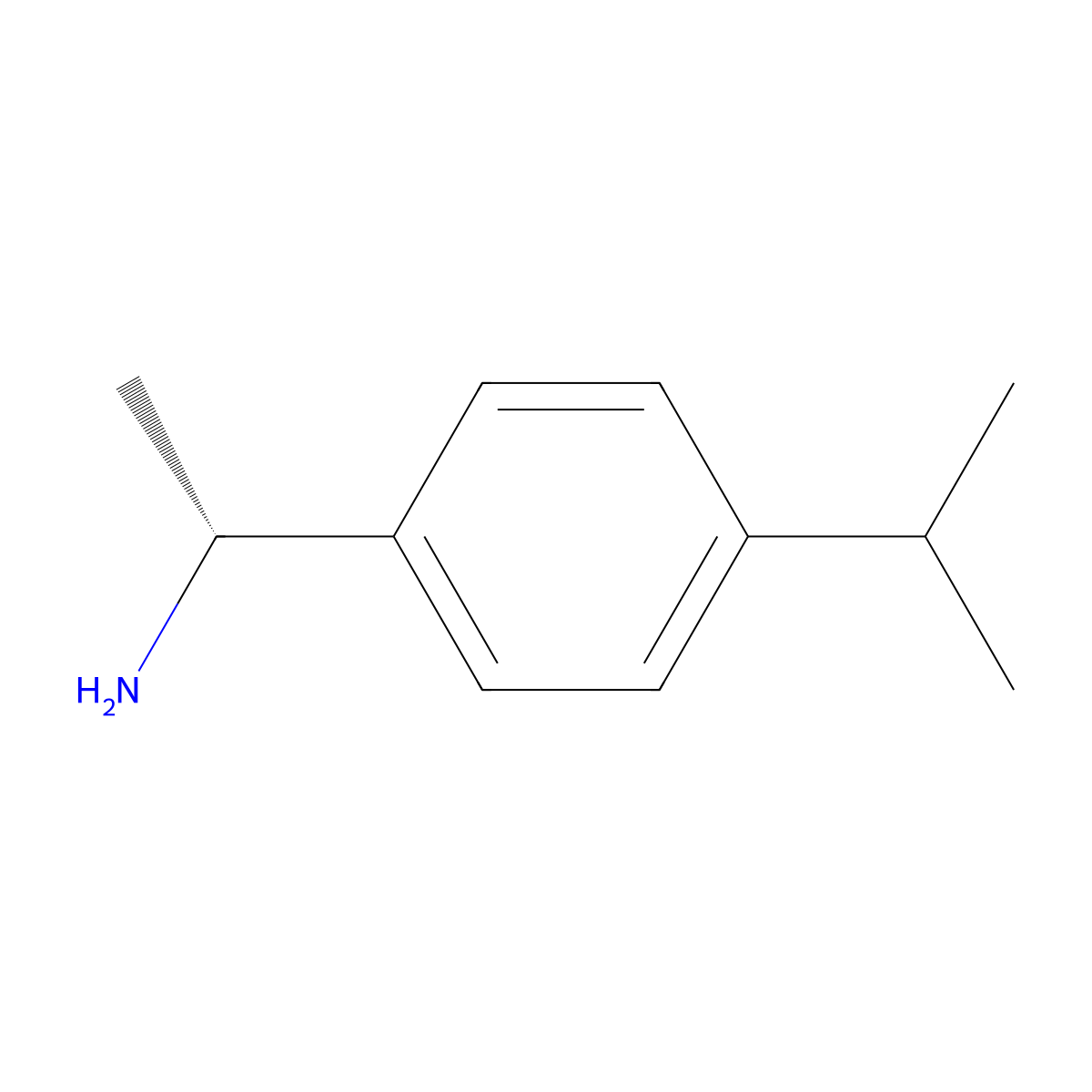 (R)-1-(4-Isopropylphenyl)ethanamine molecular structure, CAS 856762-66-8