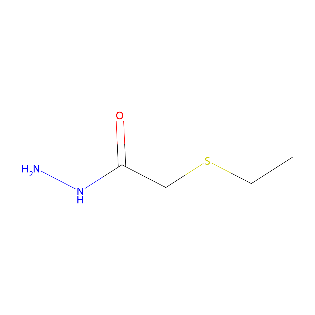 2-(Ethylsulfanyl)acetohydrazide molecular structure, CAS 85677-86-7