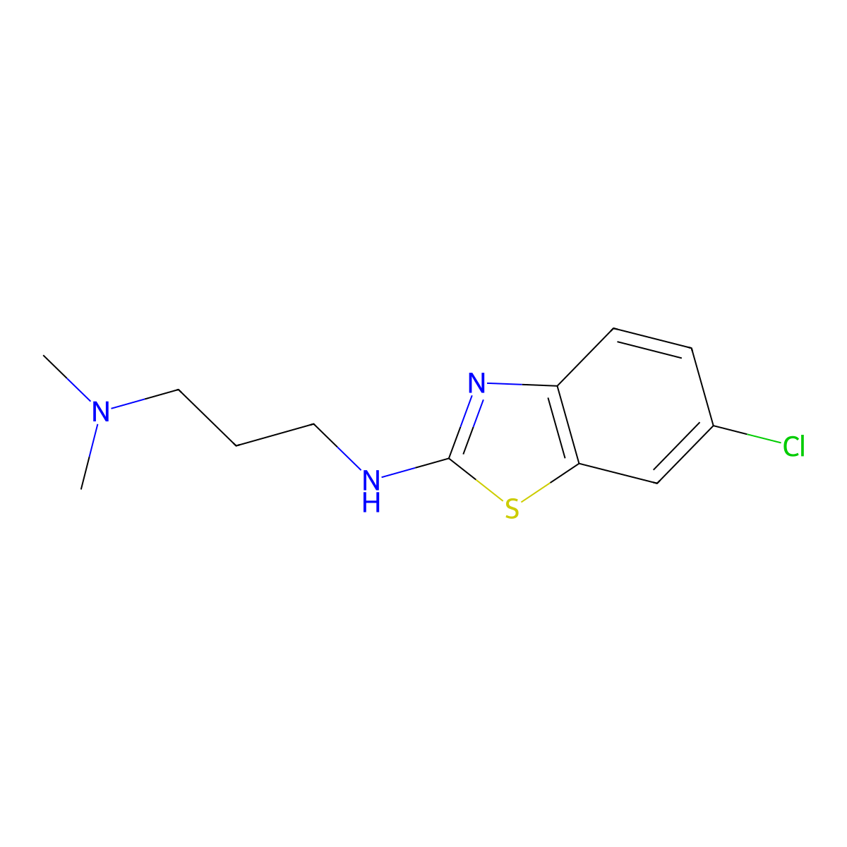 N1-(6-chlorobenzo[d]thiazol-2-yl)-N3,N3-dimethylpropane-1,3-diamine molecular structure, CAS 856792-48-8