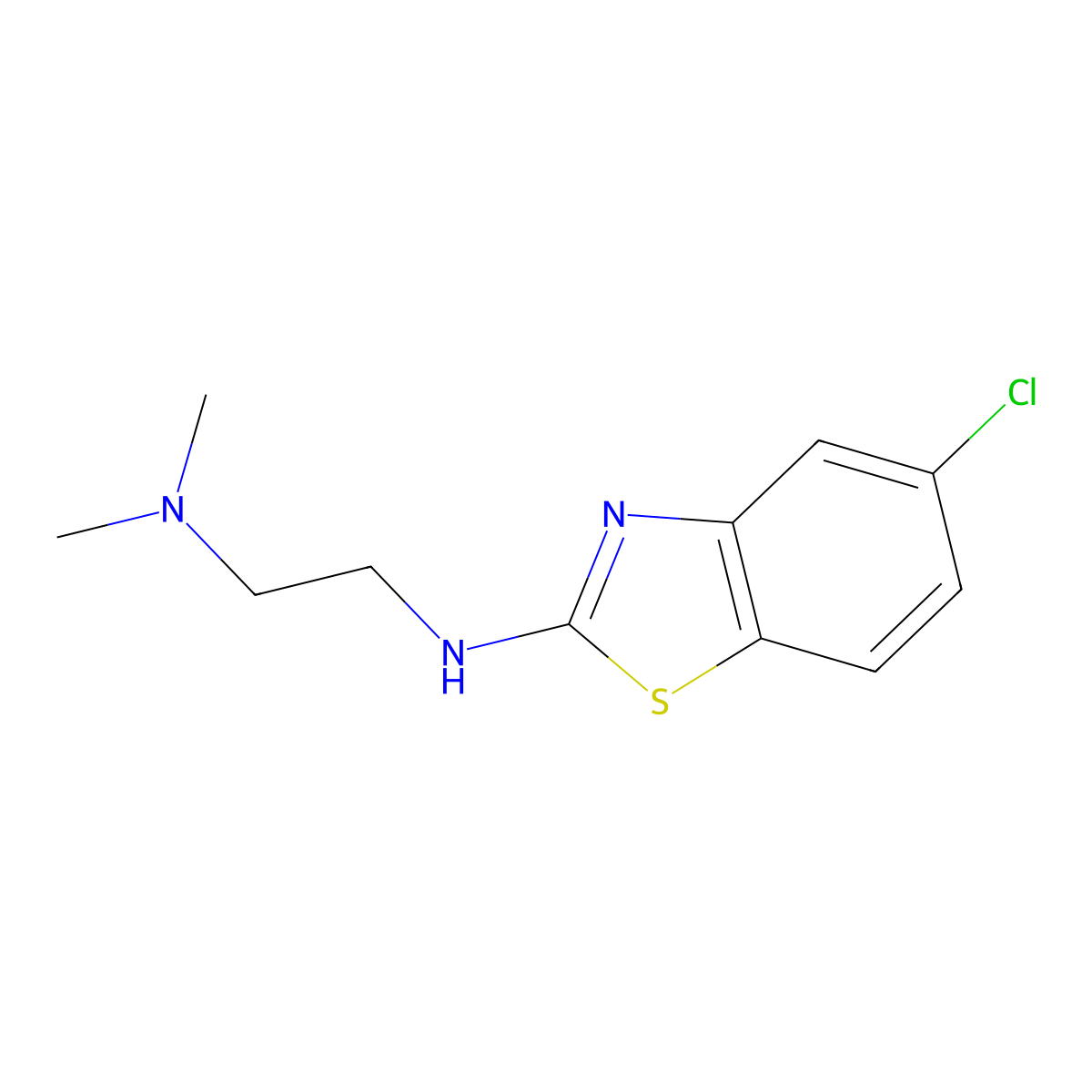 N2-(5-Chloro-2-benzothiazolyl)-N1,N1-dimethyl-1,2-ethanediamine molecular structure, CAS 856792-61-5