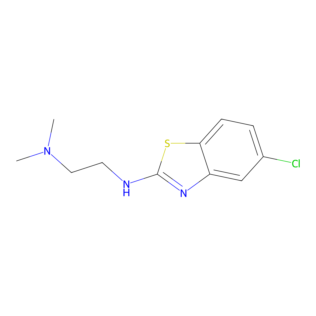 N2-(5-Chloro-2-benzothiazolyl)-N1,N1-dimethyl-1,2-ethanediamine molecular structure, CAS 856792-61-5