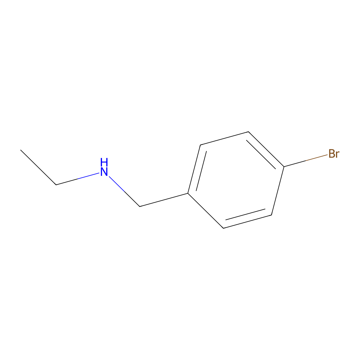 N-Ethyl-4-bromobenzylamine molecular structure, CAS 856795-95-4