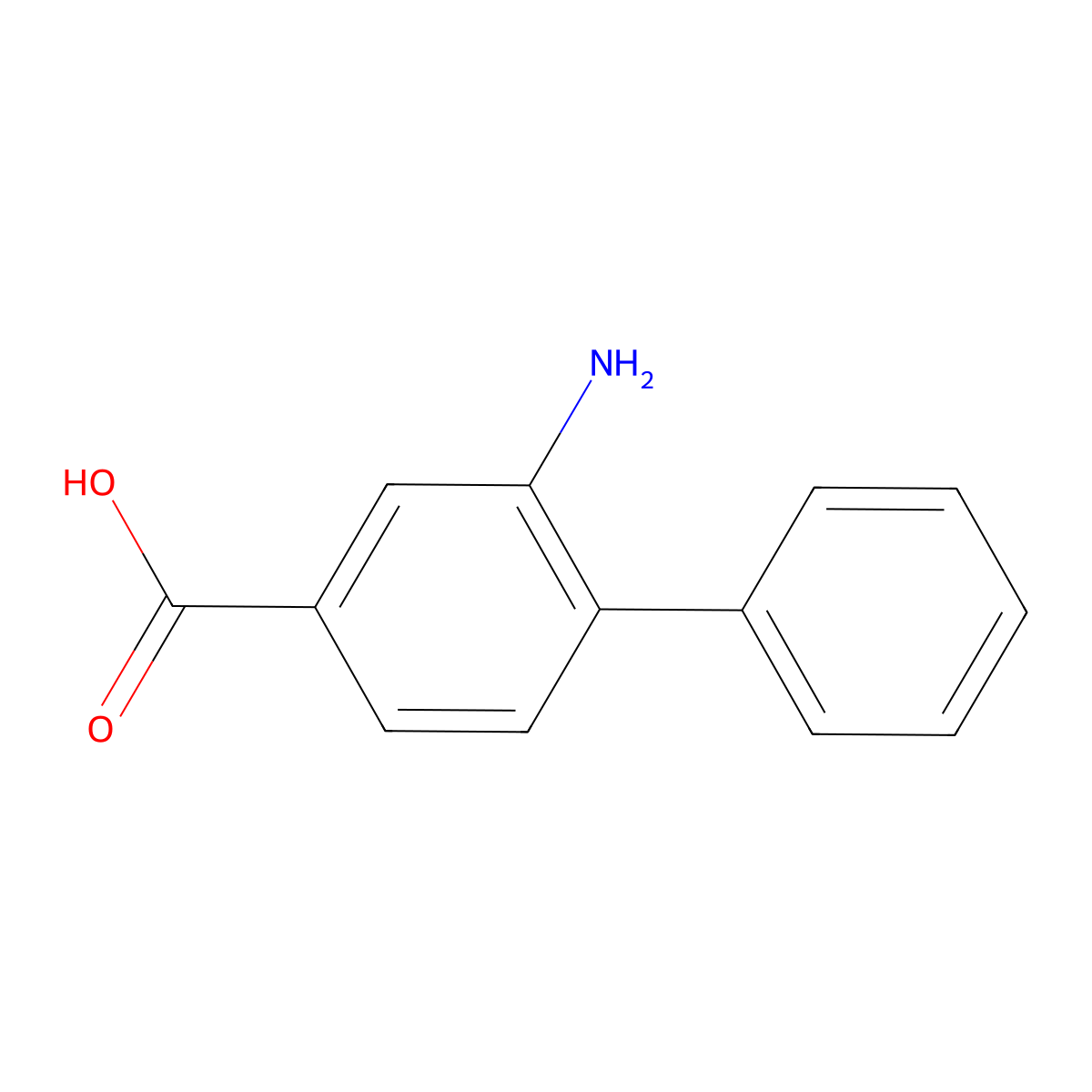 3-Amino-4-phenylbenzoic acid molecular structure, CAS 856797-75-6
