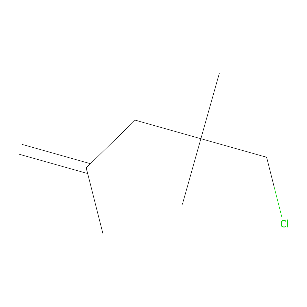 5-Chloro-2,4,4-trimethylpent-1-ene molecular structure, CAS 856819-67-5