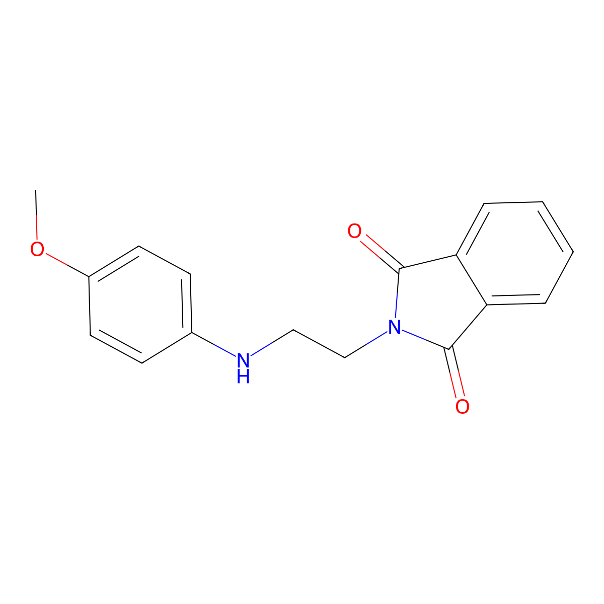 2-[2-(4-Methoxy-phenylamino)-ethyl]-isoindole-1,3-dione molecular structure, CAS 856828-07-4