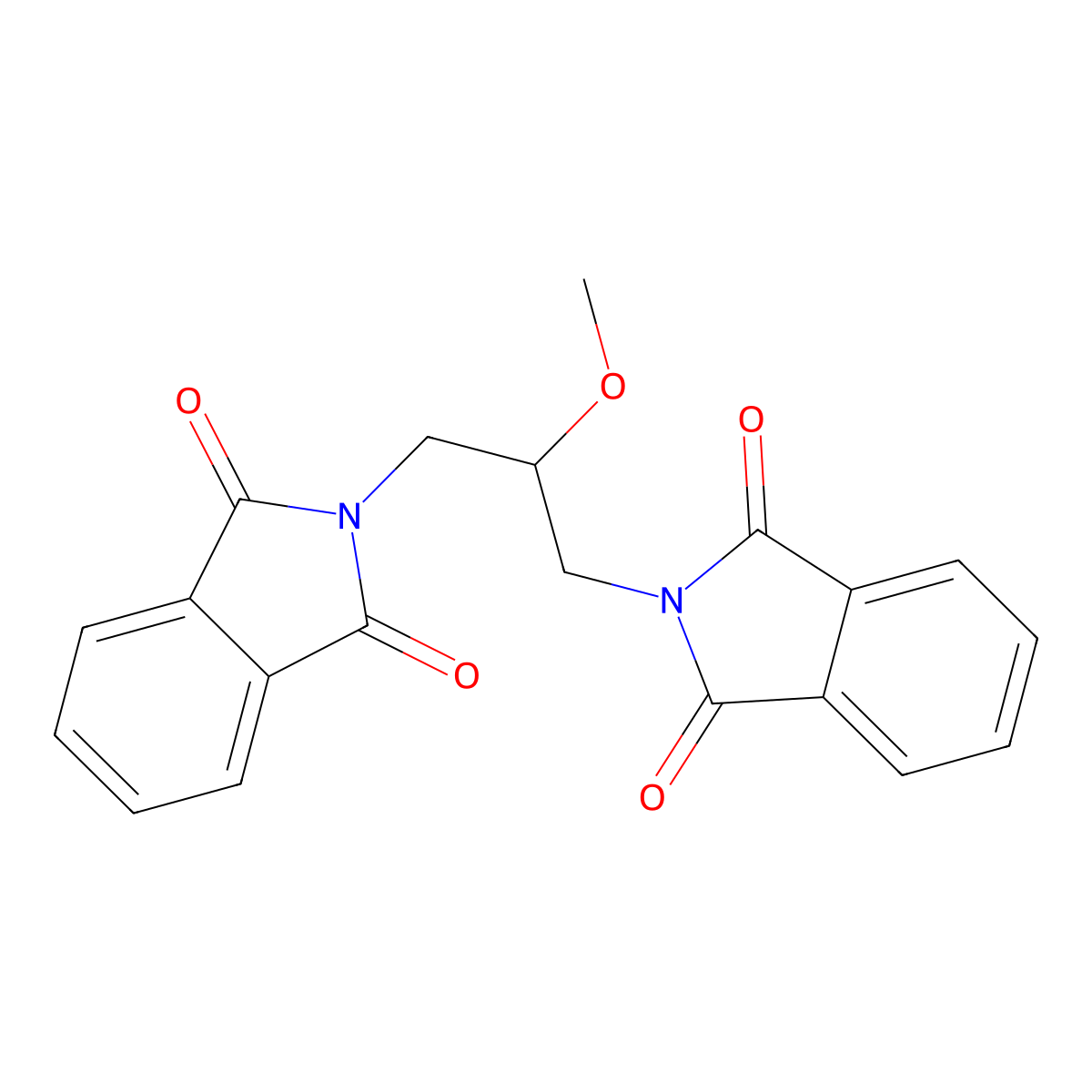 2-[3-(1,3-dioxo-2,3-dihydro-1H-isoindol-2-yl)-2-methoxypropyl]-2,3-dihydro-1H-isoindole-1,3-dione molecular structure, CAS 856832-79-6