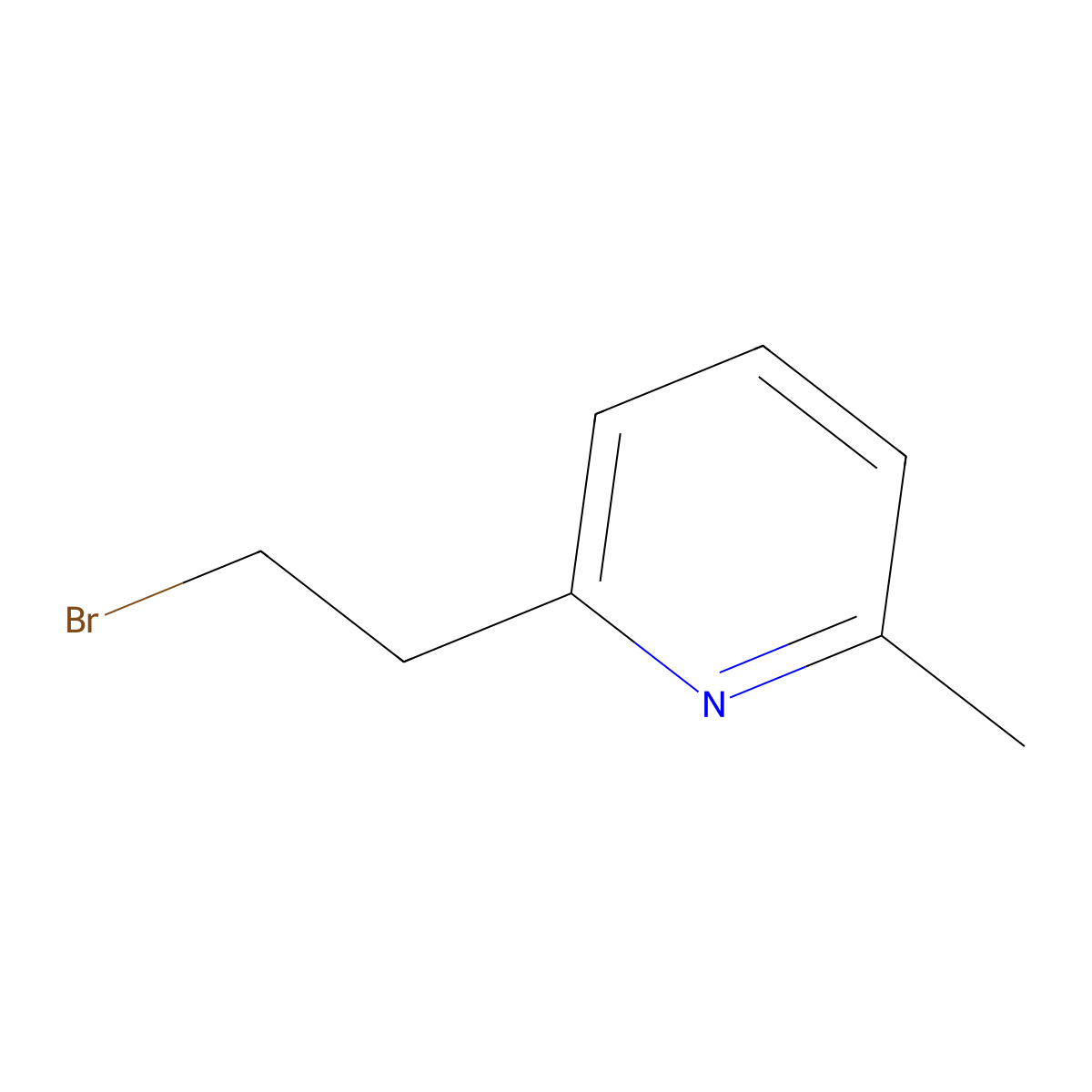 2-(2-Bromoethyl)-6-methylpyridine molecular structure, CAS 856834-88-3