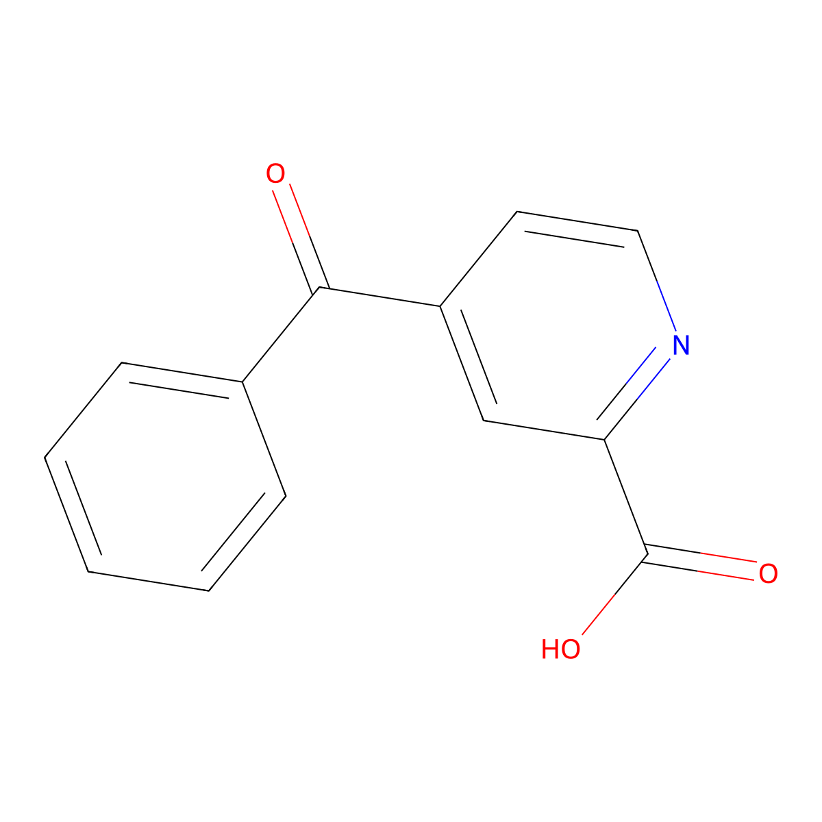 4-Benzoylpyridine-2-carboxylic acid molecular structure, CAS 856836-67-4