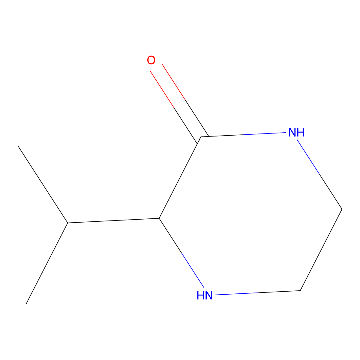3-(Propan-2-yl)piperazin-2-one molecular structure, CAS 856845-64-2