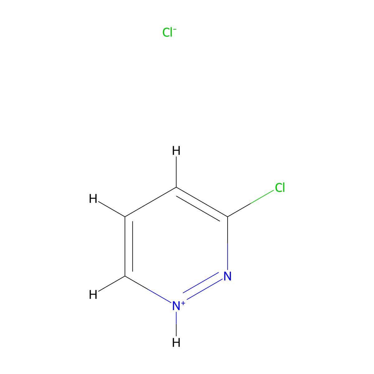 3-Chloropyridazin-1-ium chloride molecular structure, CAS 856847-77-3