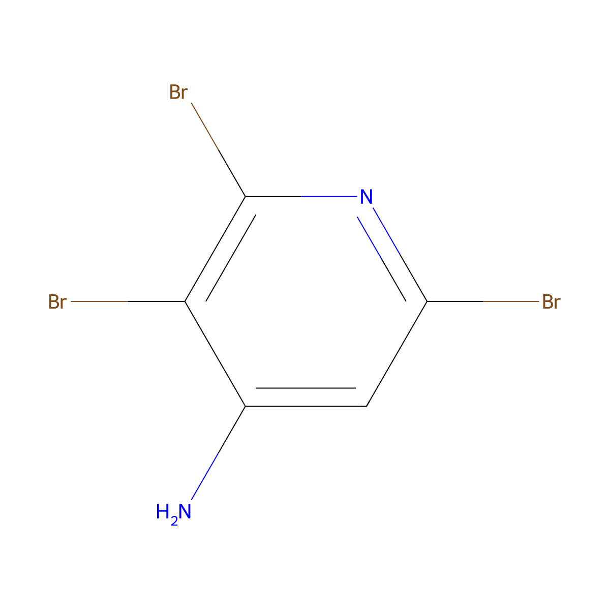 2,3,6-Tribromopyridin-4-amine molecular structure, CAS 856848-73-2