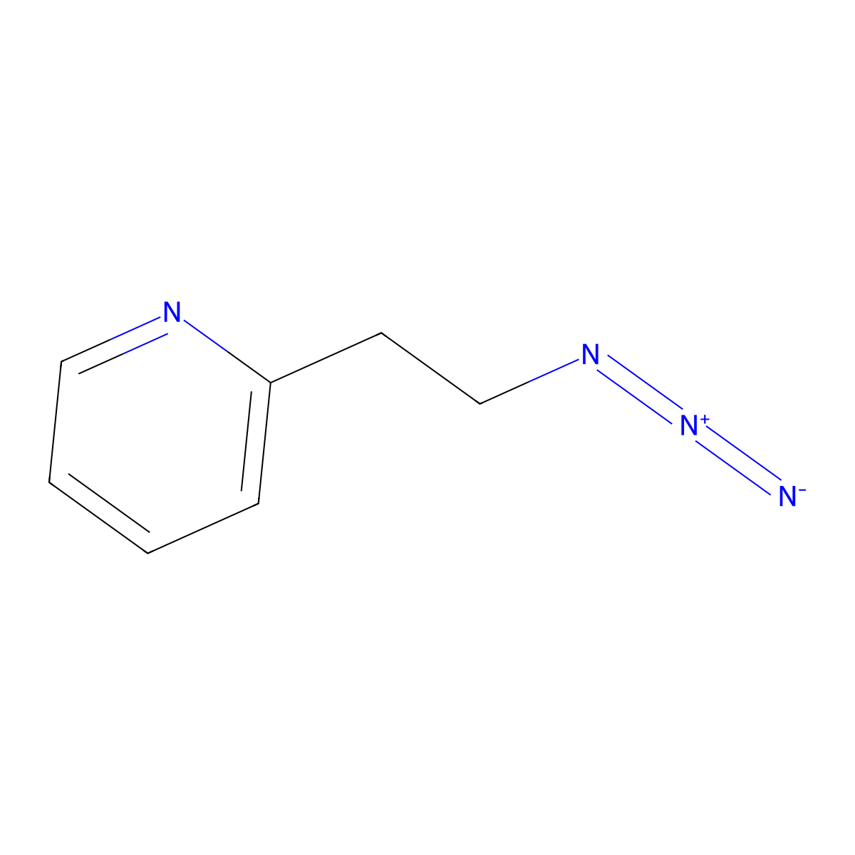 2-(2-Azidoethyl)pyridine molecular structure, CAS 856849-81-5