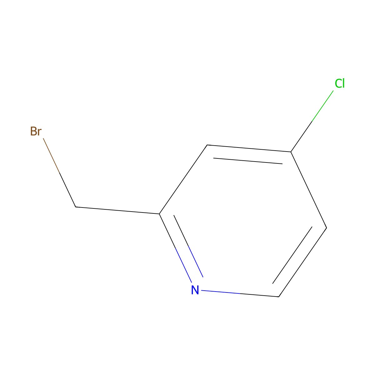 2-(Bromomethyl)-4-chloropyridine molecular structure, CAS 856850-18-5