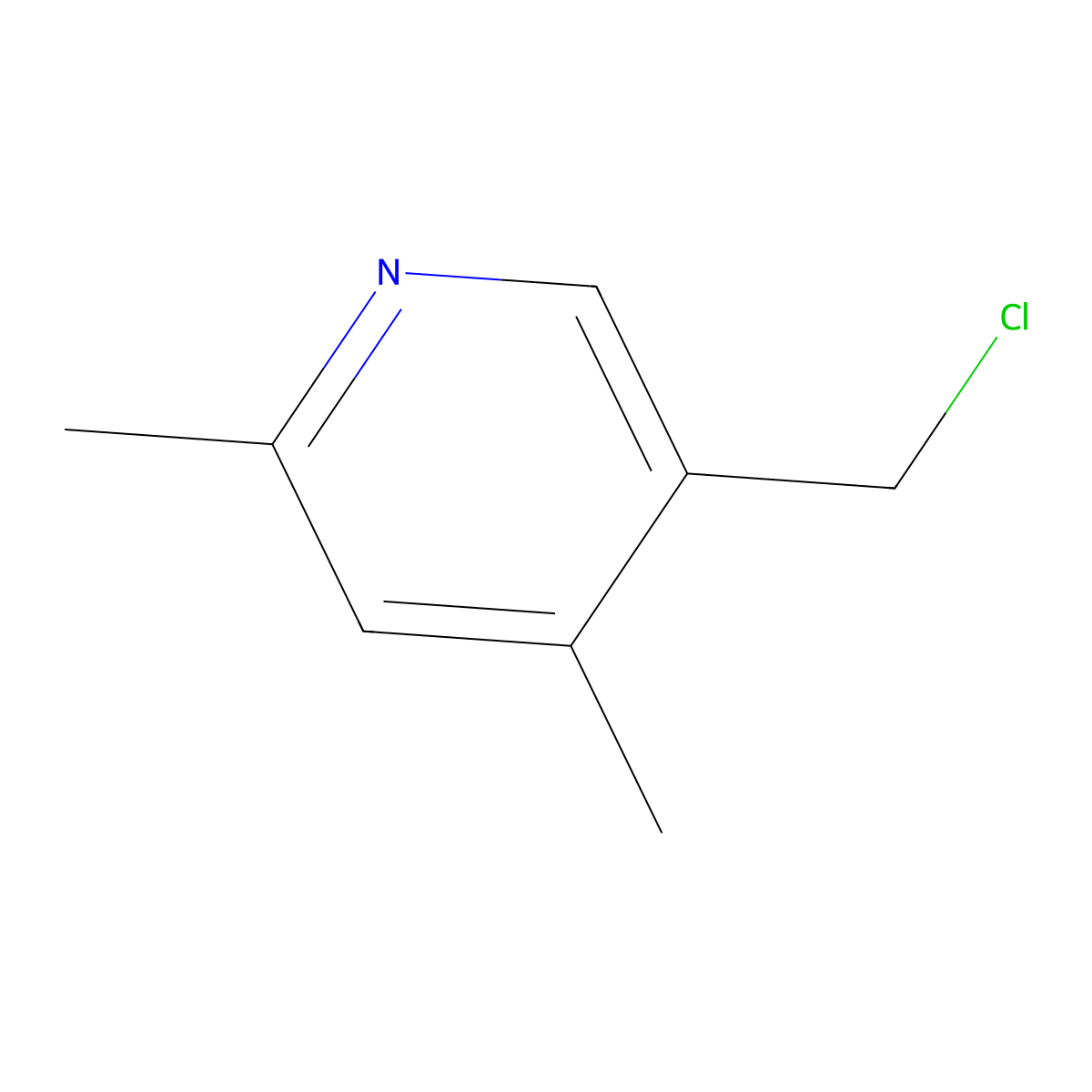 5-(Chloromethyl)-2,4-dimethylpyridine molecular structure, CAS 856851-22-4
