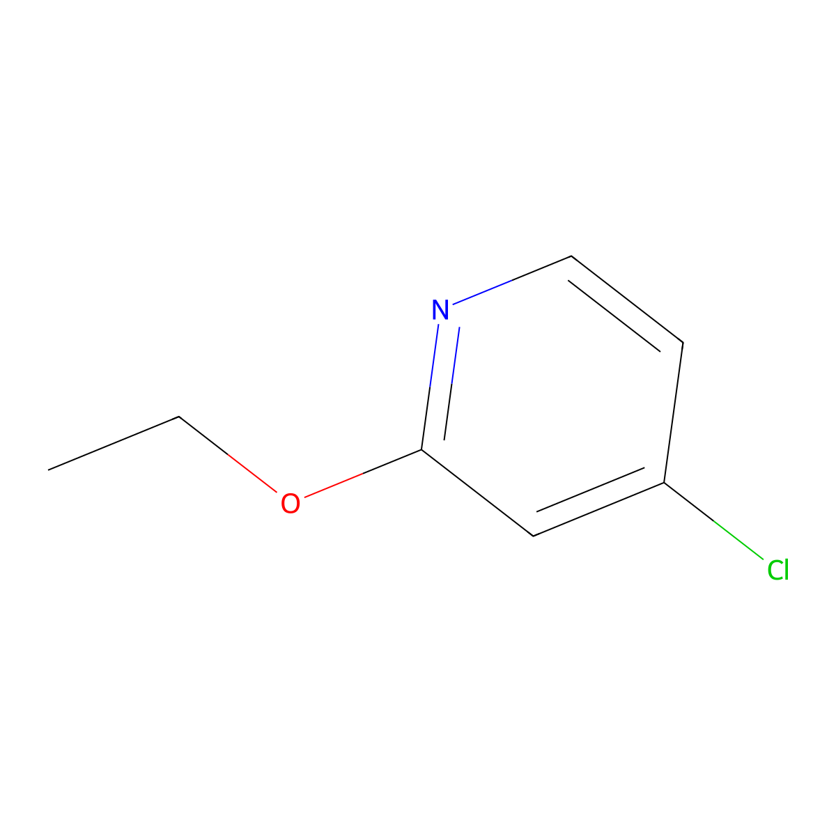 4-Chloro-2-ethoxypyridine molecular structure, CAS 856851-45-1