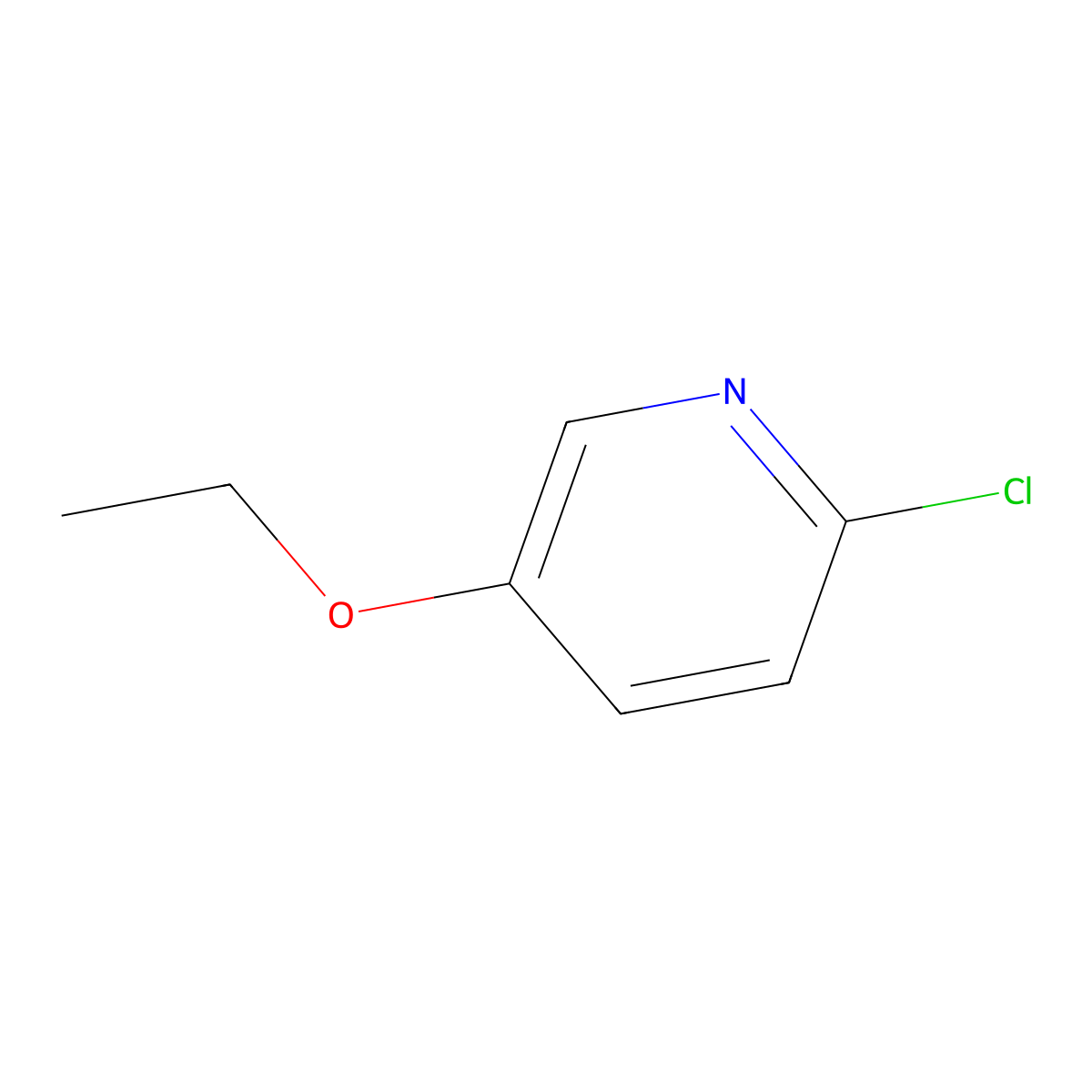 2-Chloro-5-ethoxypyridine molecular structure, CAS 856851-48-4