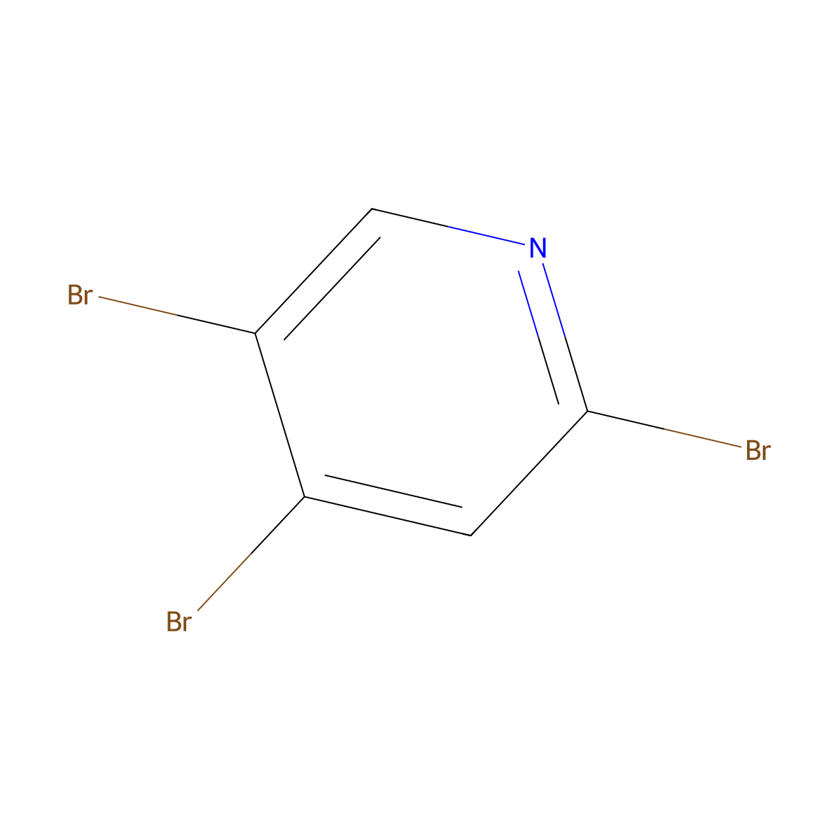 2,4,5-Tribromopyridine molecular structure, CAS 856857-52-8