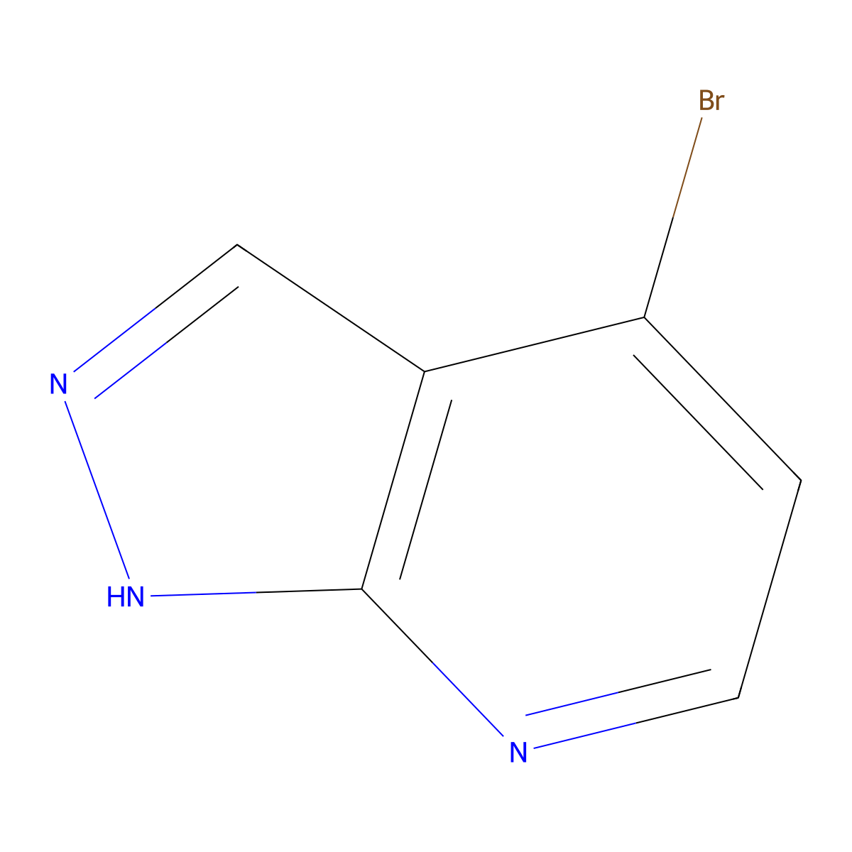 4-bromo-1H-pyrazolo(3,4-b)pyridine molecular structure, CAS 856859-49-9