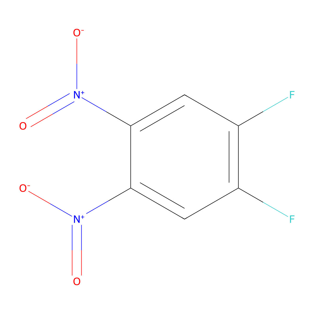 1,2-Difluoro-4,5-dinitrobenzene molecular structure, CAS 85686-97-1