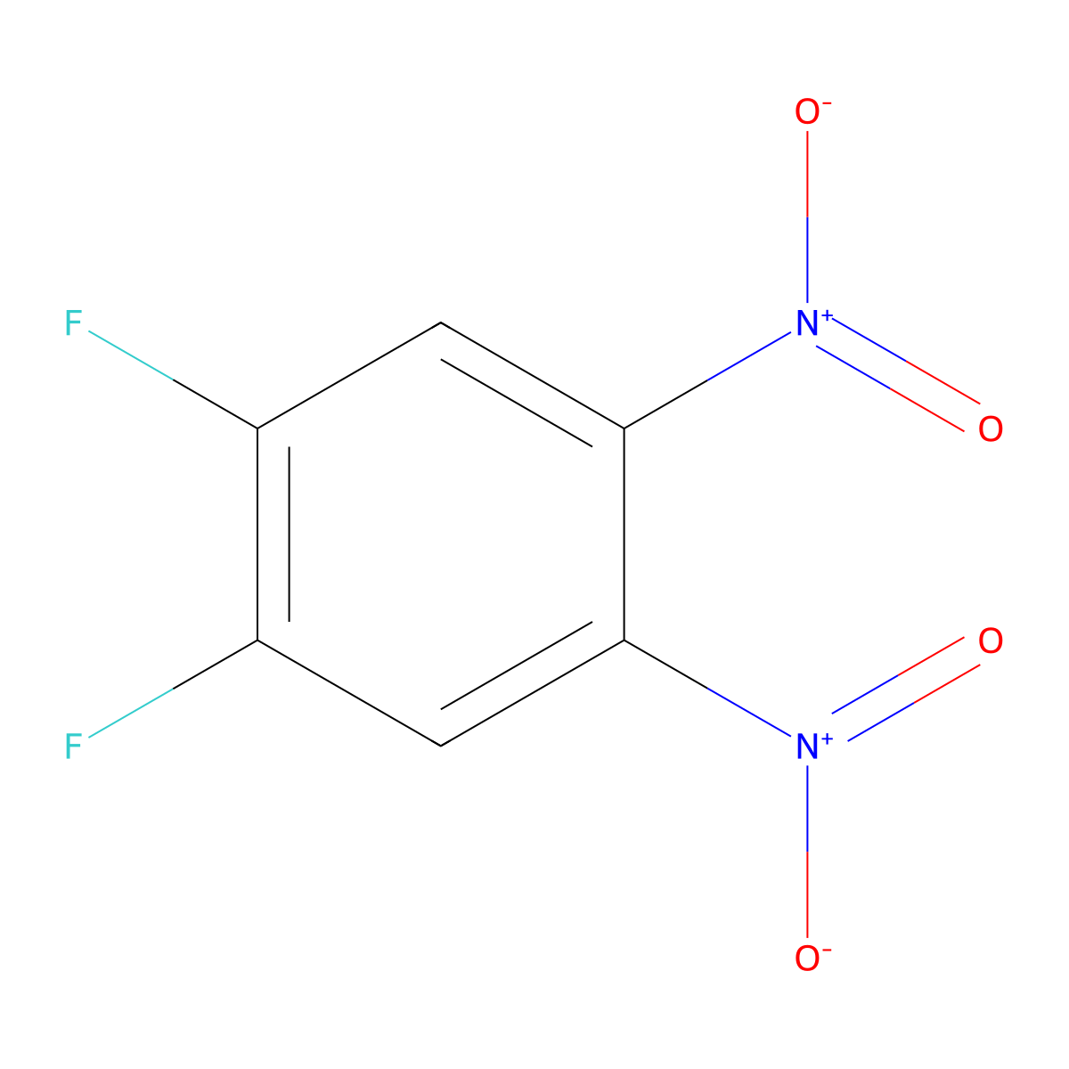 1,2-Difluoro-4,5-dinitrobenzene molecular structure, CAS 85686-97-1