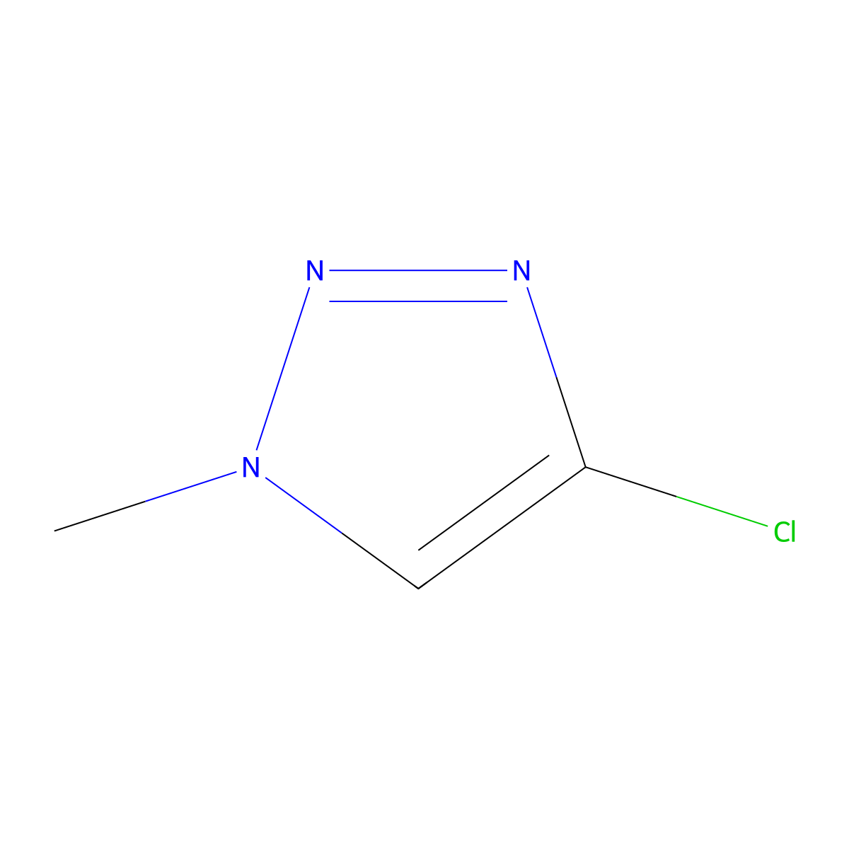 4-Chloro-1-methyl-1H-1,2,3-triazole molecular structure, CAS 856861-55-7