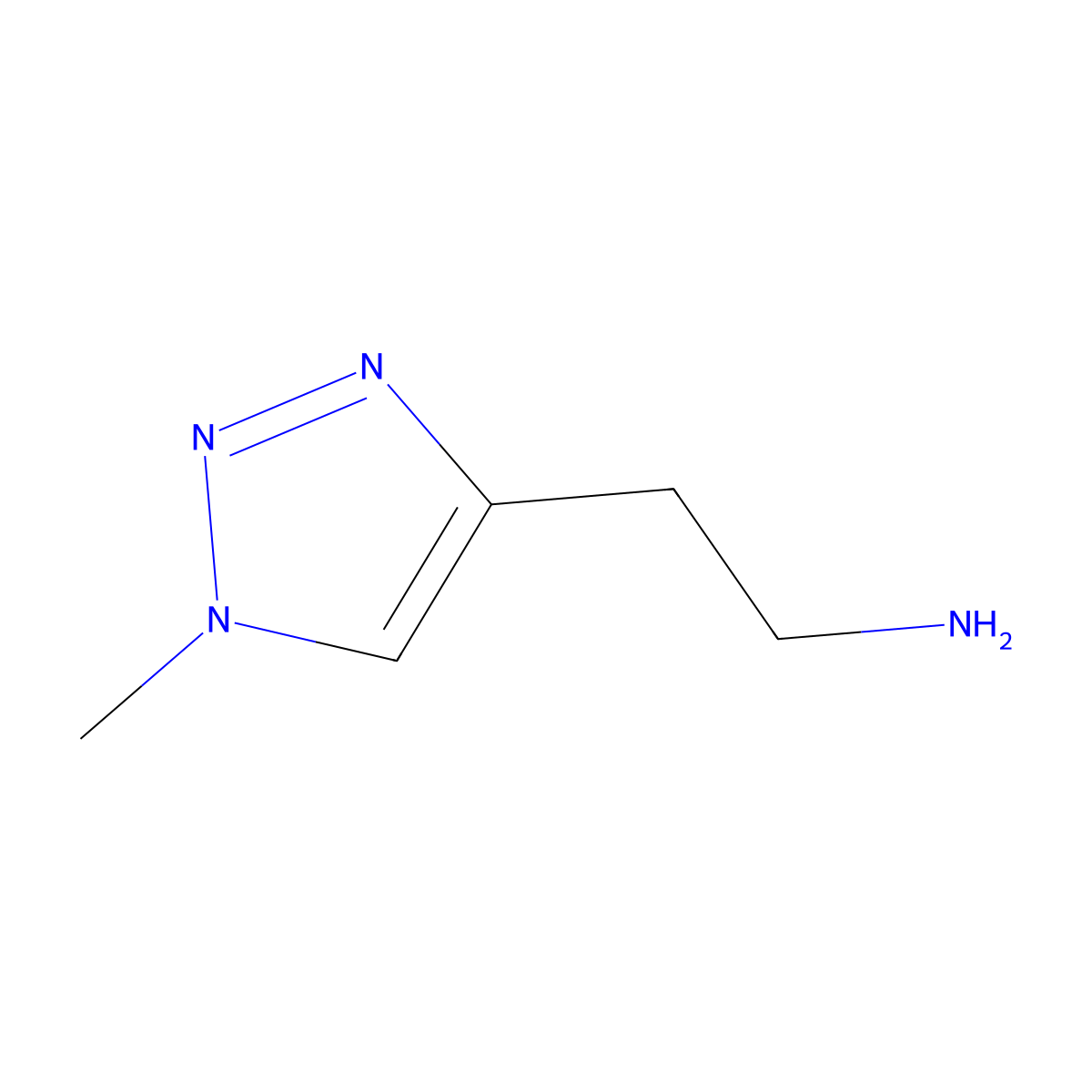 2-(1-methyl-1H-1,2,3-triazol-4-yl)ethan-1-amine molecular structure, CAS 856861-69-3