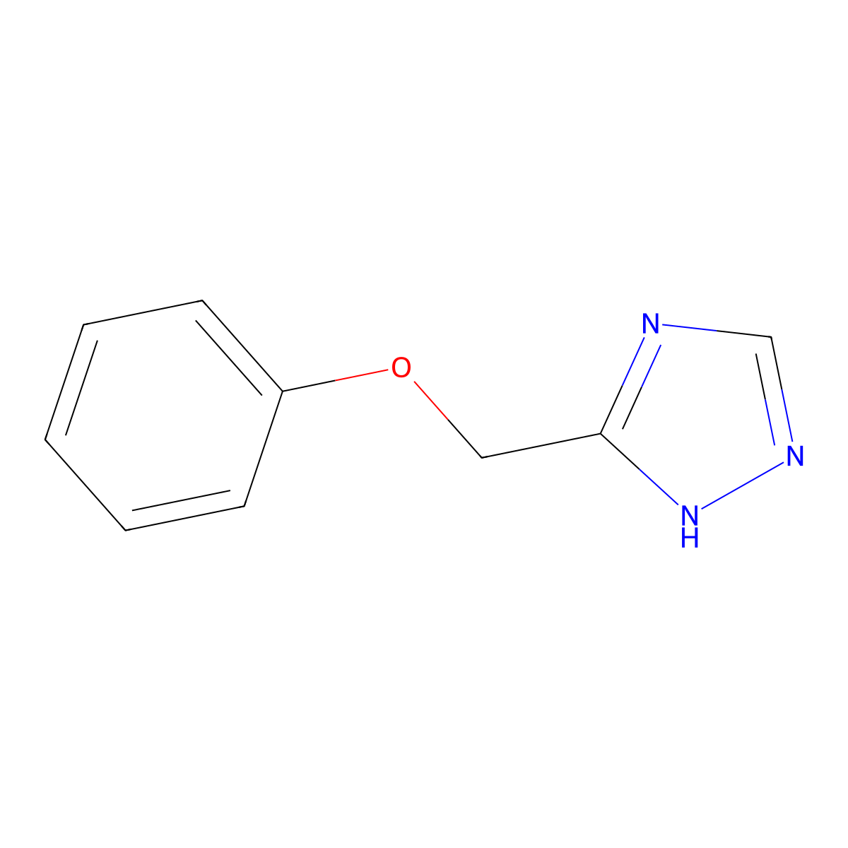 3-(phenoxymethyl)-4H-1,2,4-triazole molecular structure, CAS 856861-91-1