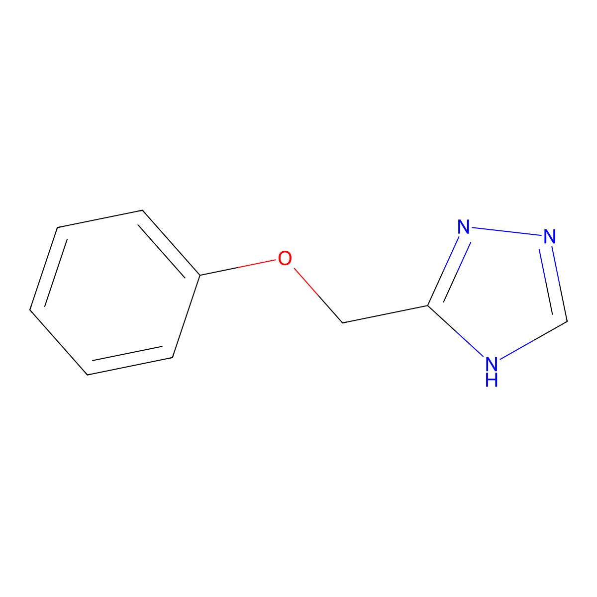 3-(phenoxymethyl)-4H-1,2,4-triazole molecular structure, CAS 856861-91-1