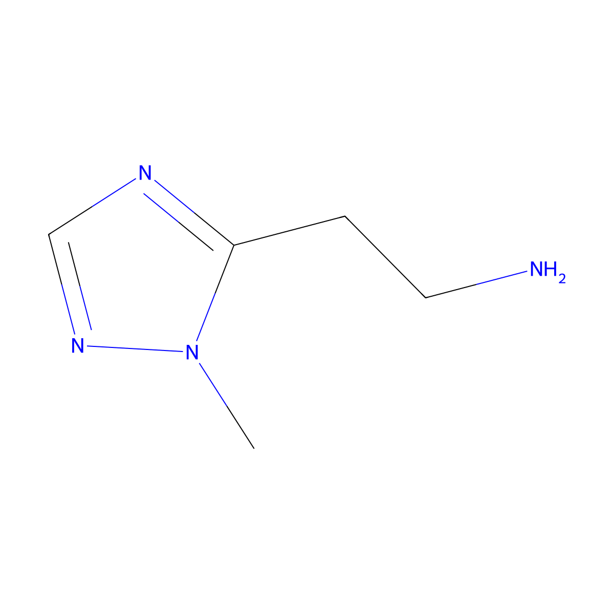 2-(1-Methyl-1H-1,2,4-triazol-5-yl)ethanamine molecular structure, CAS 856862-33-4