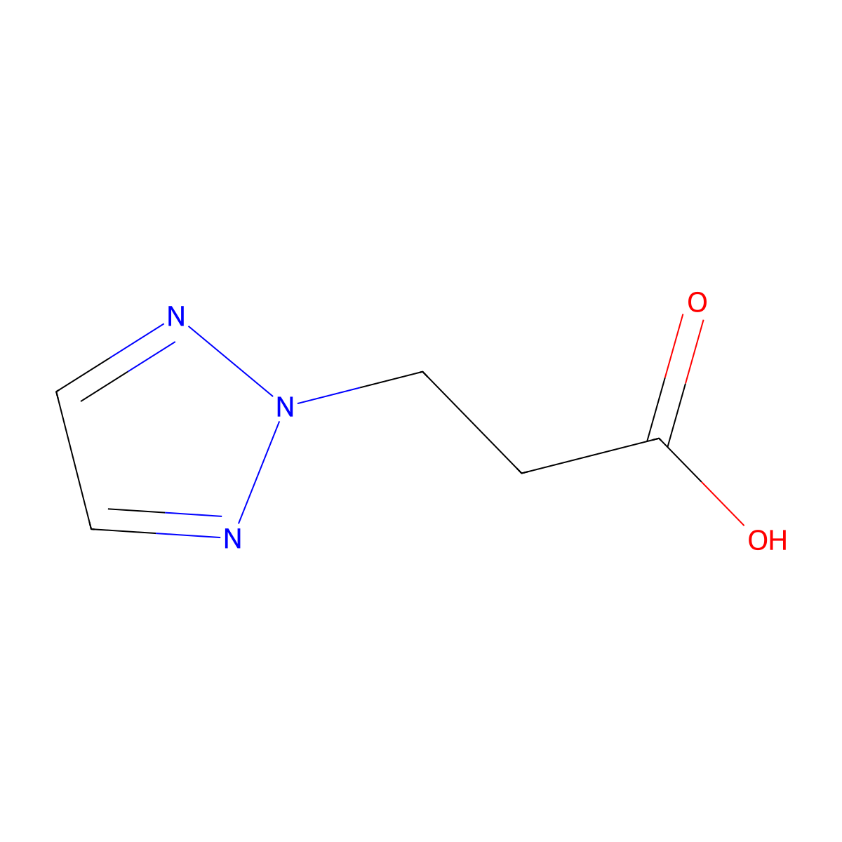 3-(2H-1,2,3-Triazol-2-yl)propanoic acid molecular structure, CAS 856863-30-4