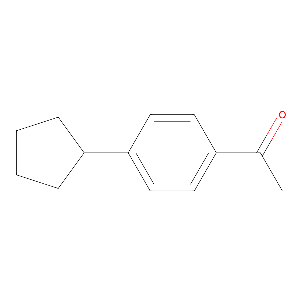 1-(4-Cyclopentylphenyl)ethanone molecular structure, CAS 85689-77-6