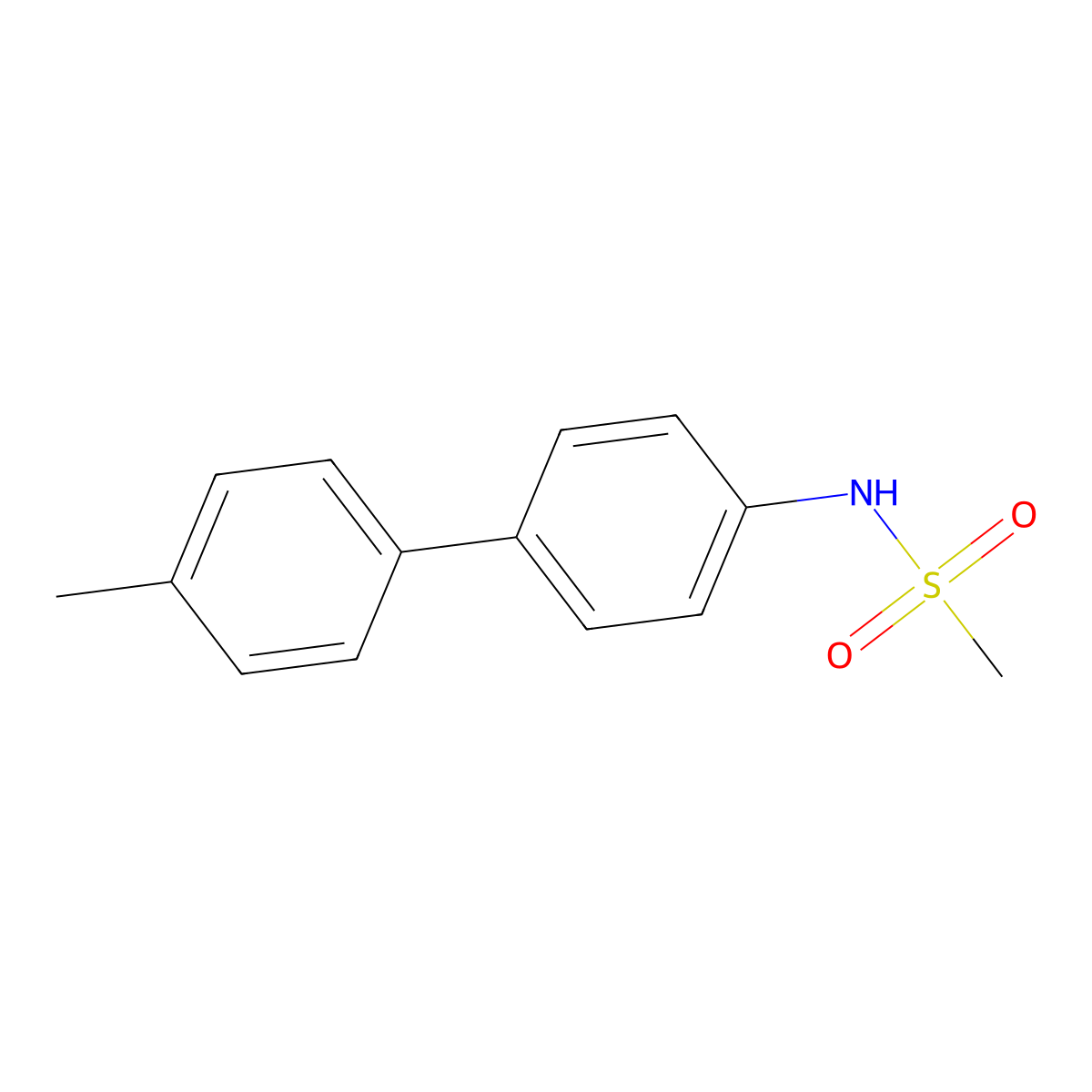 N-[4-(4-methylphenyl)phenyl]methanesulfonamide molecular structure, CAS 856898-12-9