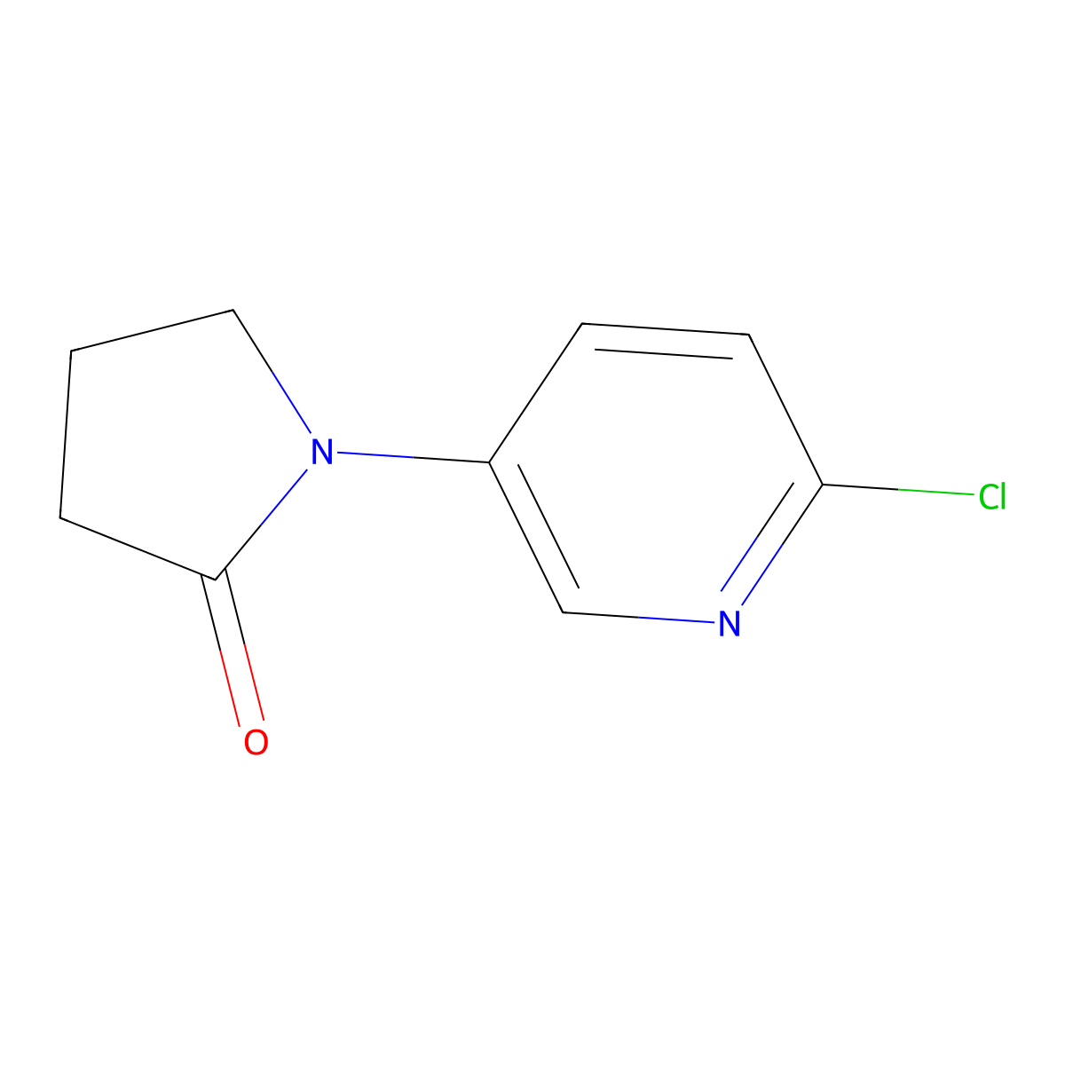 1-(6-Chloropyridin-3-YL)pyrrolidin-2-one molecular structure, CAS 856905-24-3