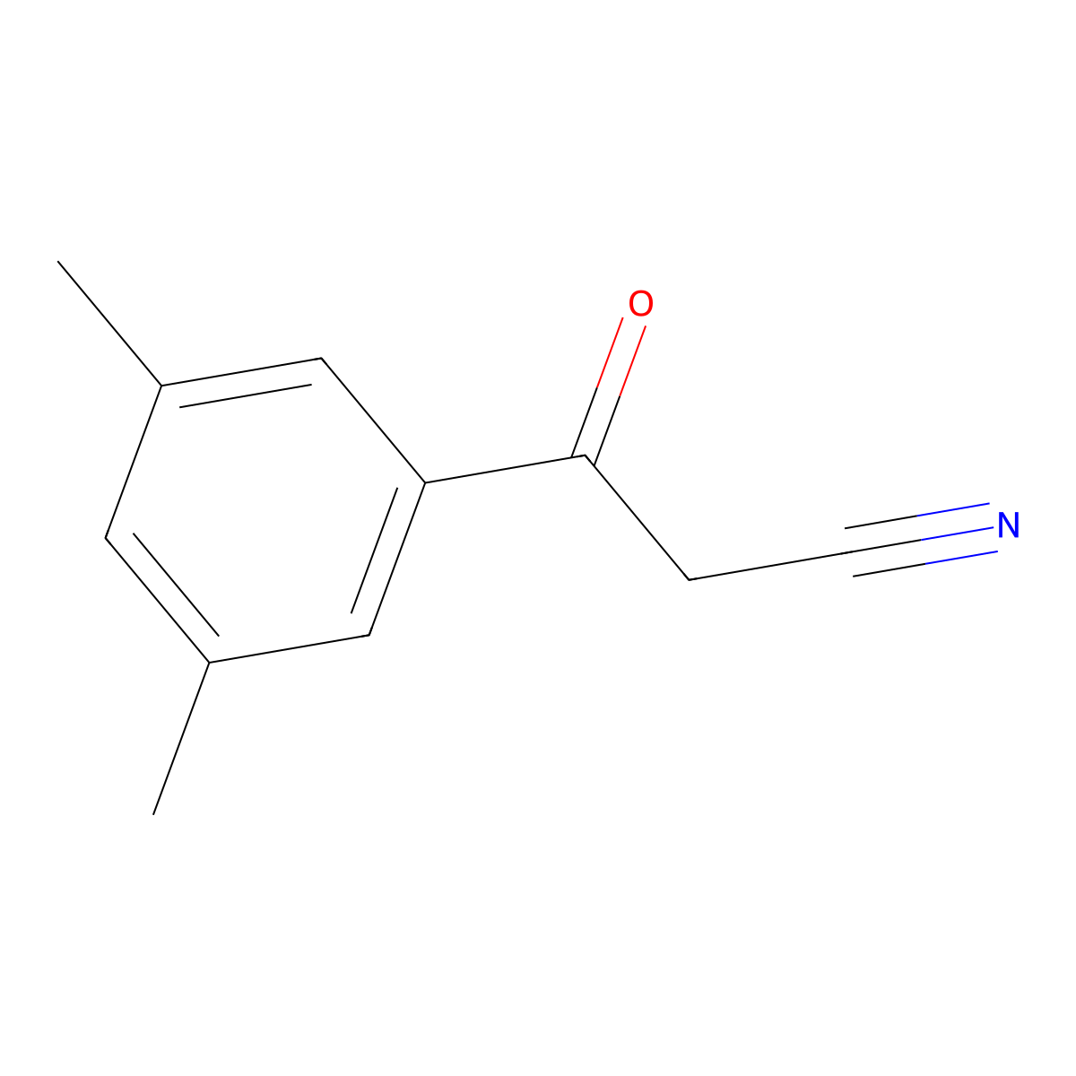 3-(3,5-Dimethylphenyl)-3-oxopropanenitrile molecular structure, CAS 85692-25-7