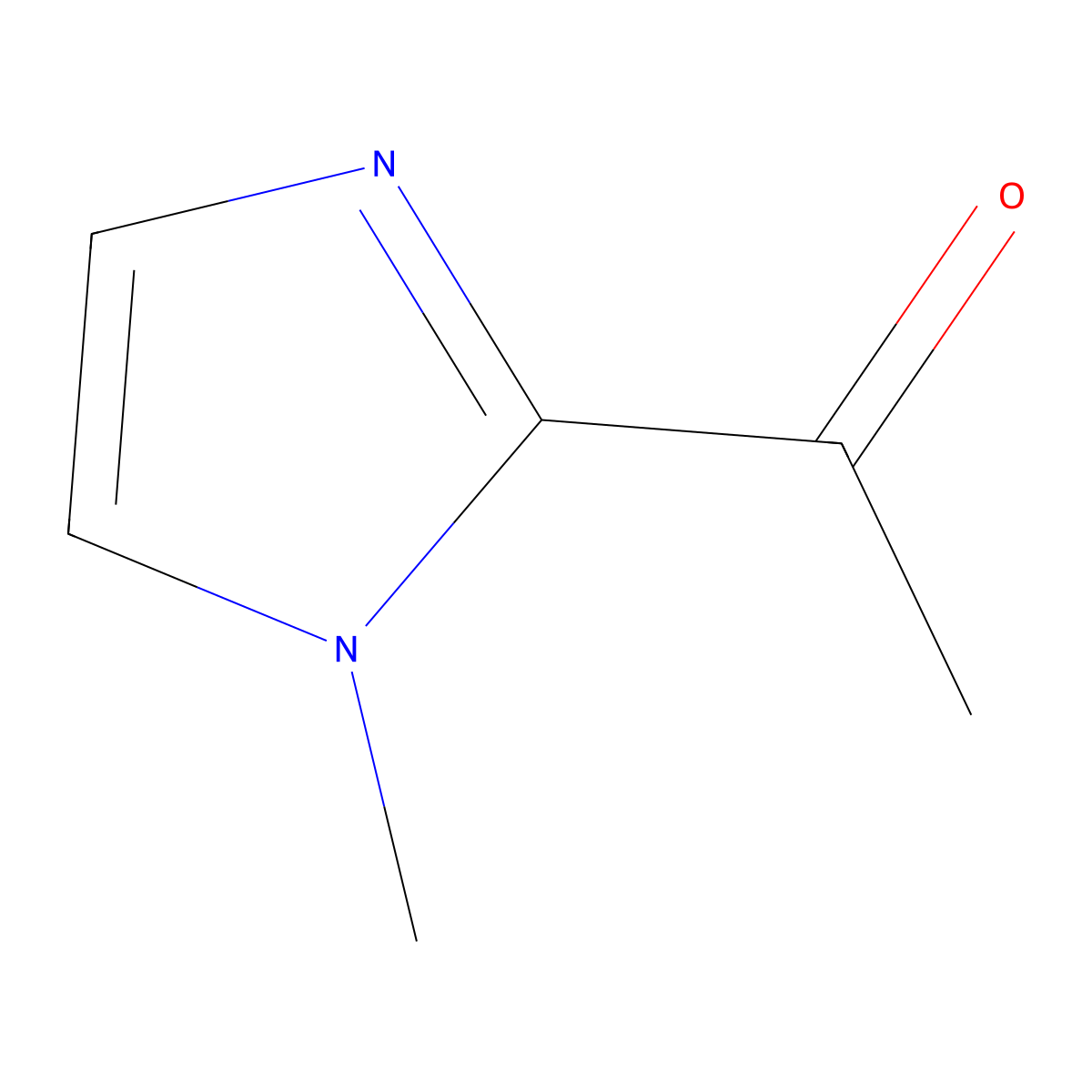 1-(1-Methyl-1H-imidazol-2-yl)ethan-1-one molecular structure, CAS 85692-37-1