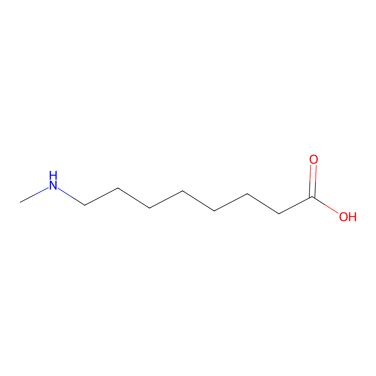 8-(Methylamino)octanoic acid molecular structure, CAS 856925-83-2