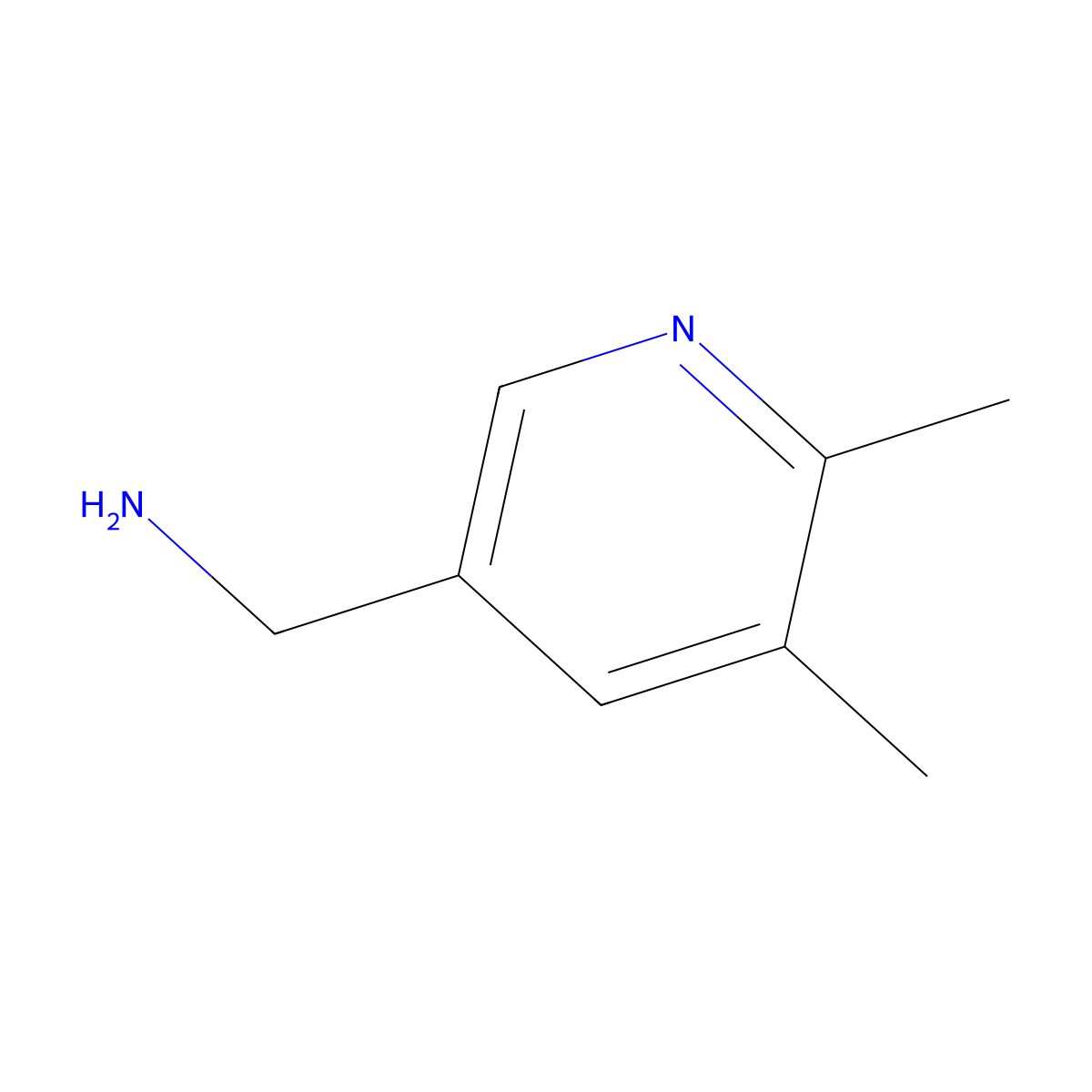 (5,6-Dimethylpyridin-3-YL)methanamine molecular structure, CAS 856930-04-6