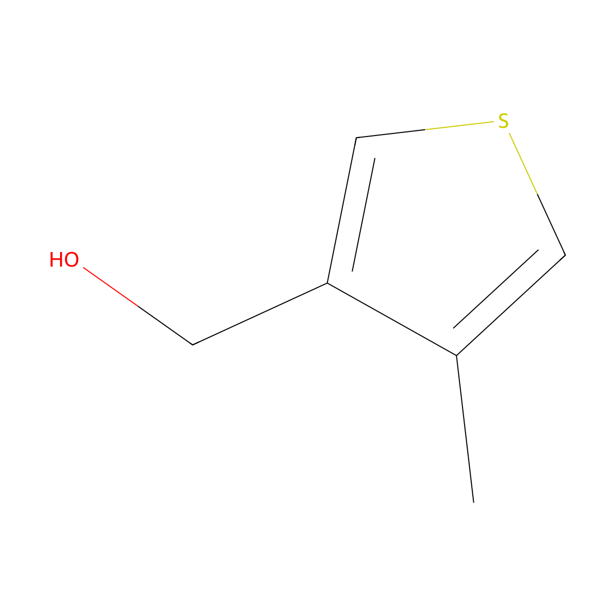 (4-Methylthiophen-3-yl)methanol molecular structure, CAS 856937-69-4