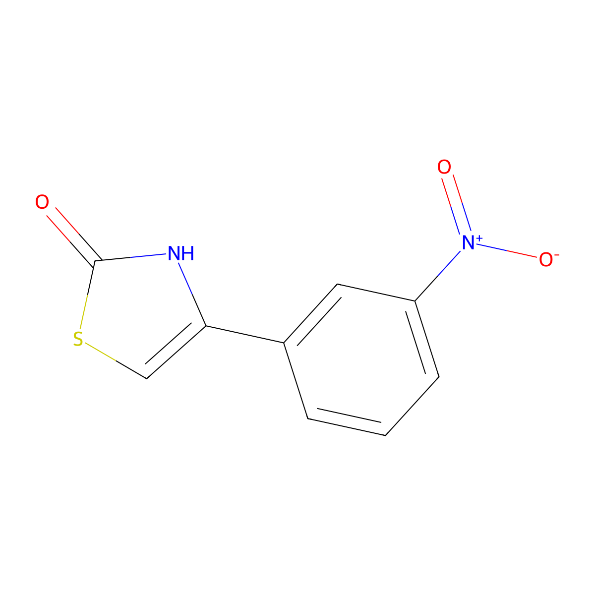 4-(3-Nitrophenyl)-1,3-thiazol-2(3H)-one molecular structure, CAS 856938-77-7