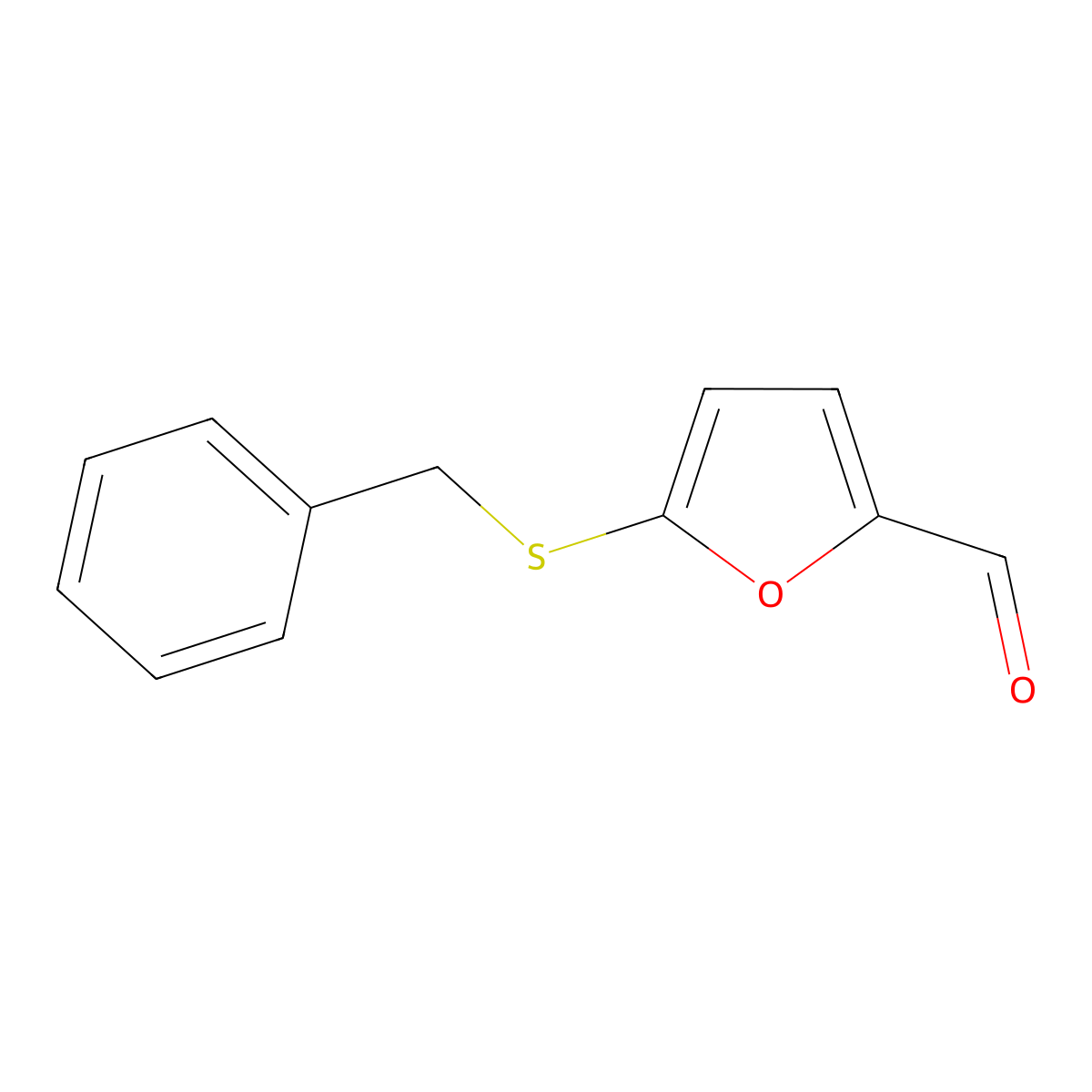 5-(Benzylsulfanyl)furan-2-carbaldehyde molecular structure, CAS 856943-78-7
